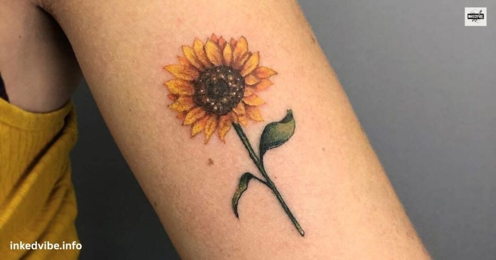 A Surreal Masterpiece: Raw Black And White Sunflower Tattoo