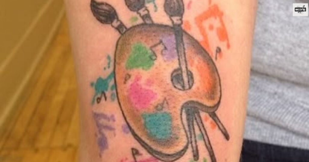 Artistic Palette Tattoos That Celebrate Creativity