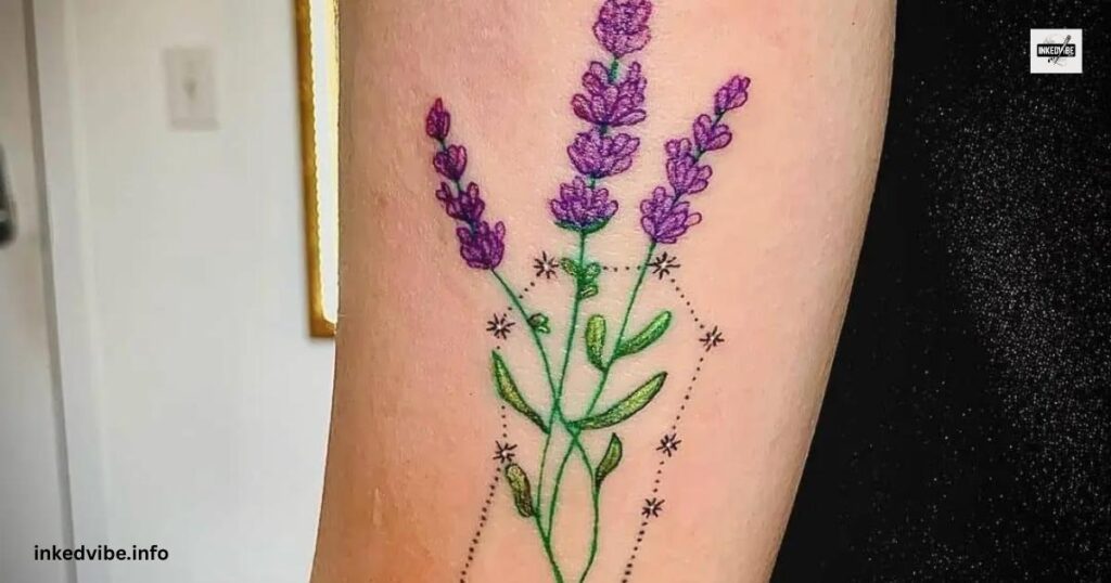 Complementing The Complexity: Passionate Lavender And Rose TattooComplementing The Complexity: Passionate Lavender And Rose Tattoo