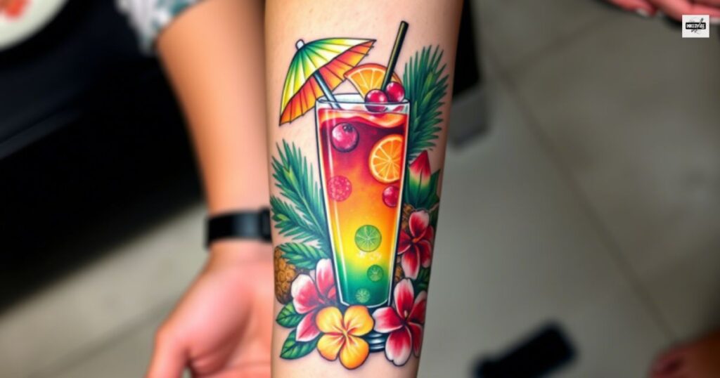 Creative Cocktail-Inspired Ink Concepts