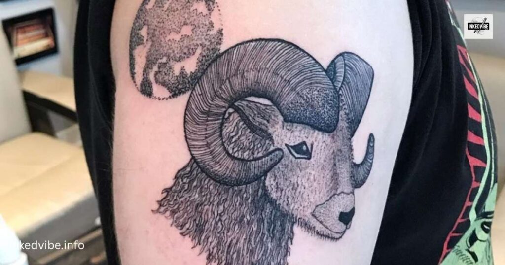 Dedication Beyond Comprehension: Flamboyant Cool Aries Tattoo