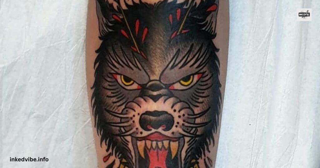 Ferocious Fenrir Sleeve Tattoo Designs