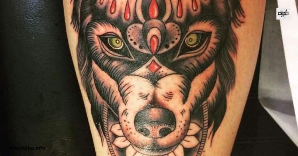 Intense Fenrir Chest Tattoos with Norse Elements