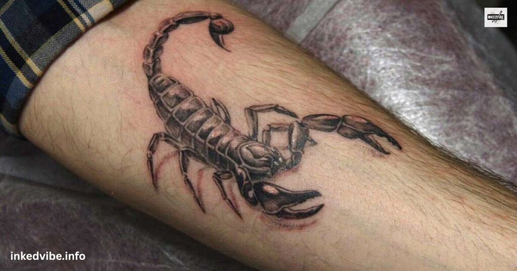 Keeping Things Natural: Protective Scorpion Drawing Tattoo