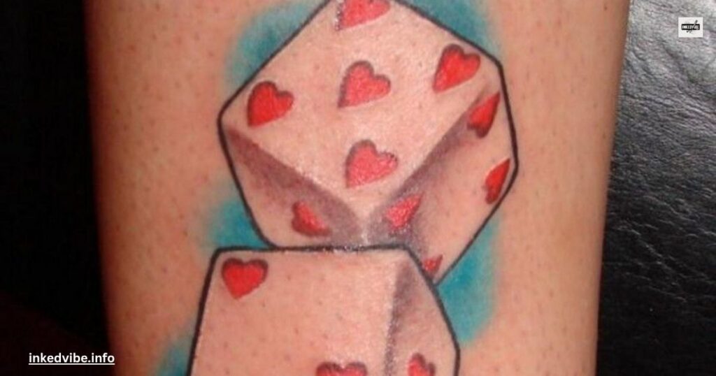 Matching Dice Tattoos for Couples or Friends