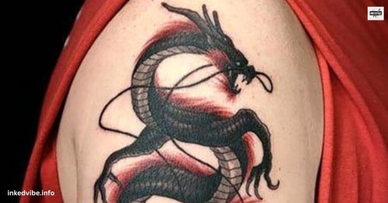 Menacing Red Dragon Tattoo Ideas