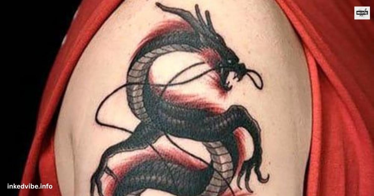 Menacing Red Dragon Tattoo Ideas