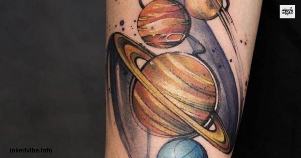 Minimalist Planet Tattoo Designs