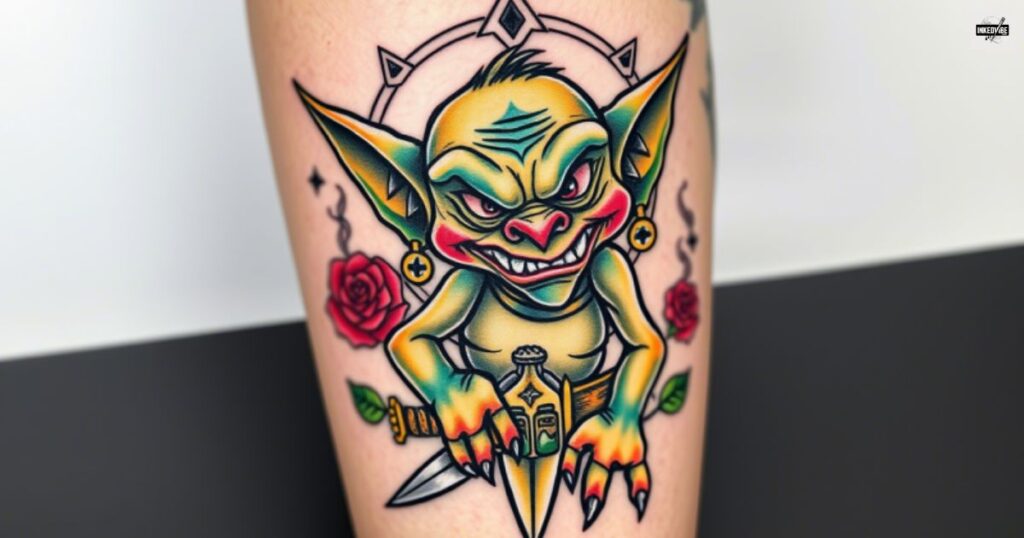 Neo-Trad Goblins: Bold Lines & Colors