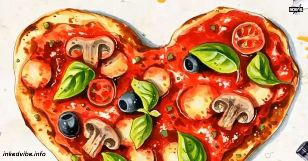 Pizza Heart Tattoo
