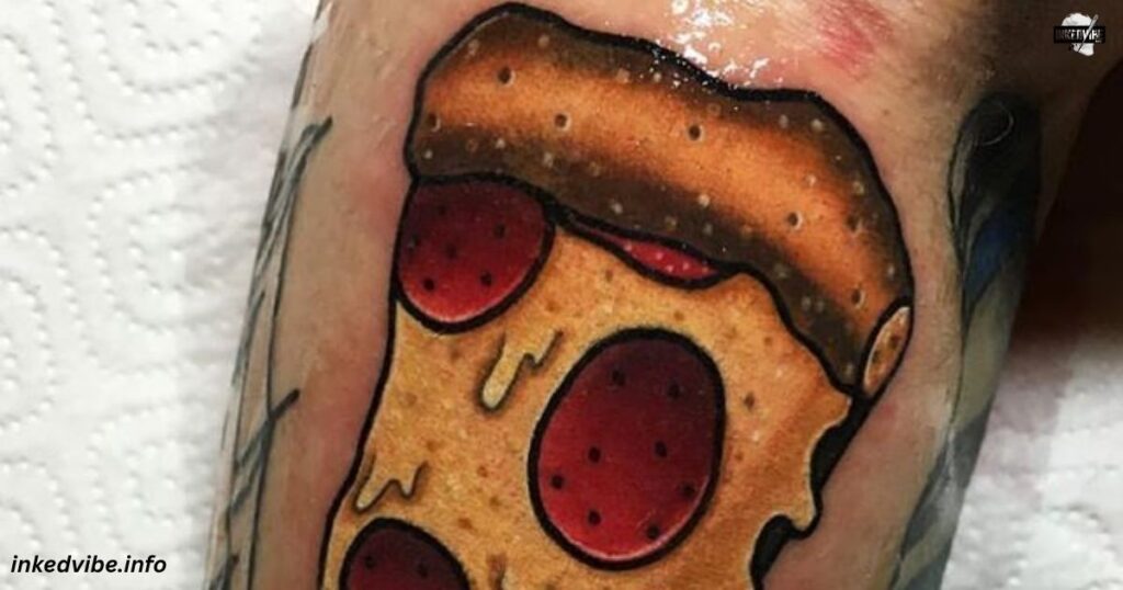 Pizza Meets Pop Art: Bold Tattoo Concepts
