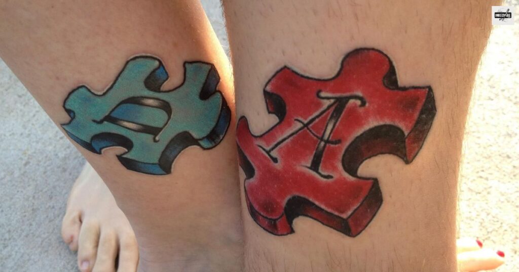 Puzzle Tattoos for Couples