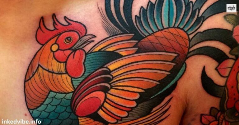 Rhythmic Rooster Tattoo Ideas