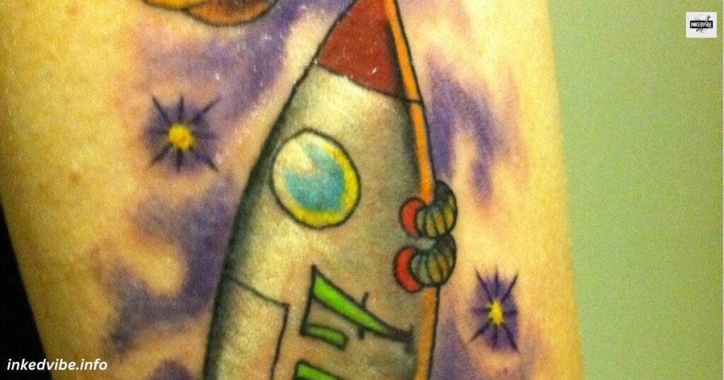 Small Rocket Tattoos: Subtle Symbolism of Ambition and Exploration
