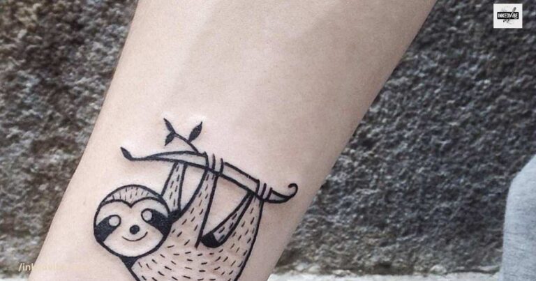 Soulful Sloth Tattoo Ideas
