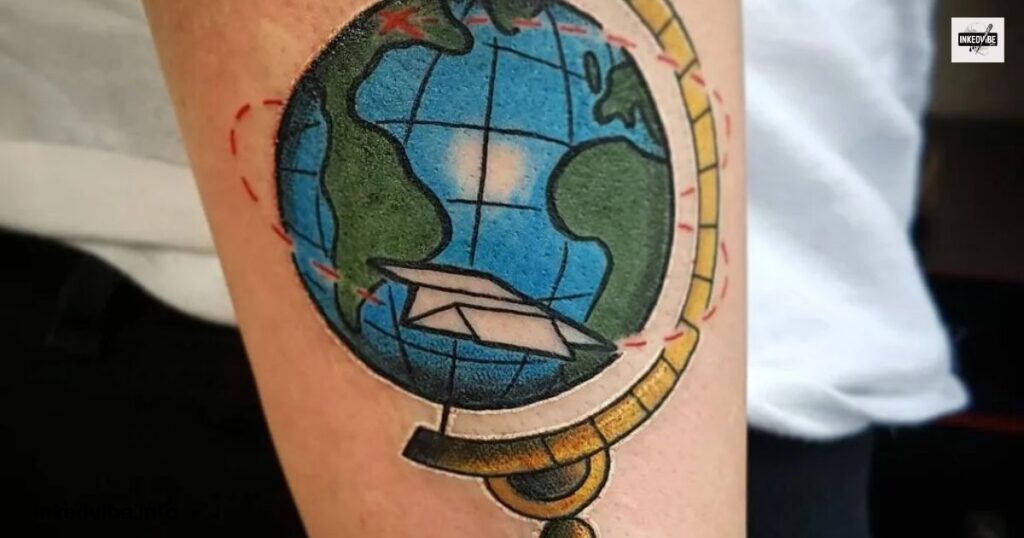 Travel-Inspired Globe Tattoo Ideas for Wanderers