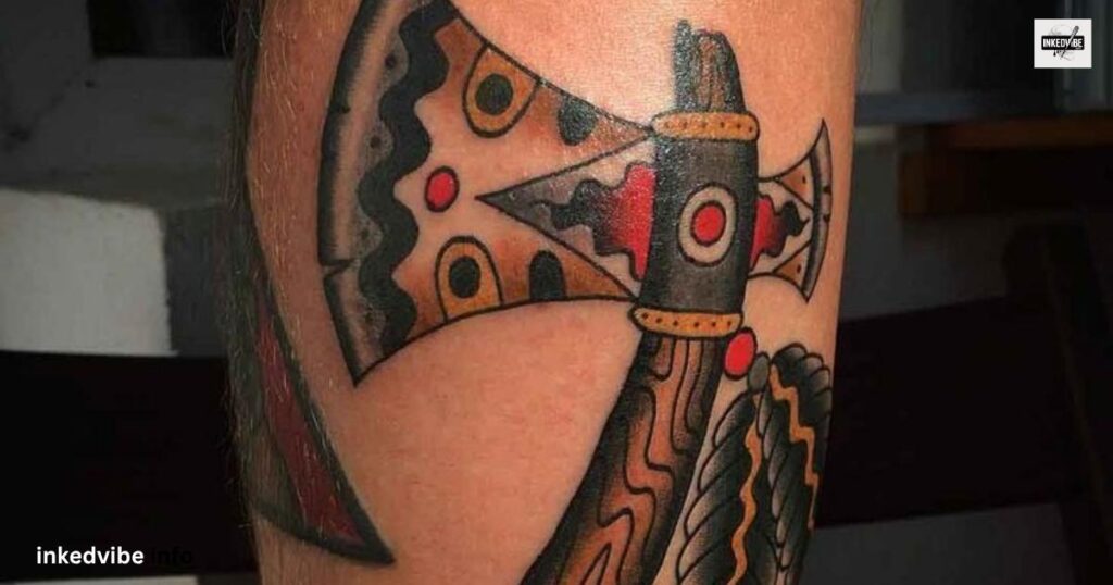 Viking Axe Tattoo Designs with Fierce Symbolism