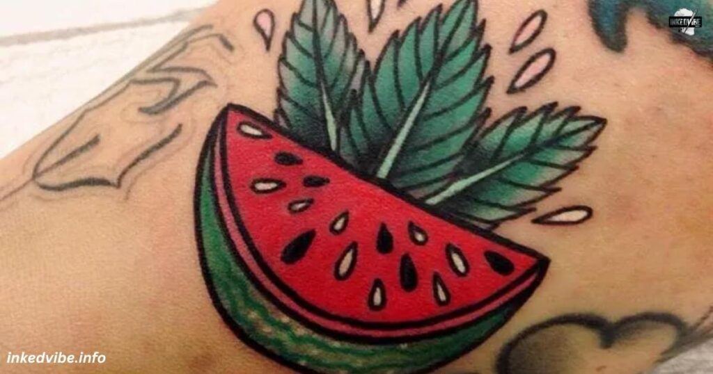 Watermelon Seed Tattoo: Small