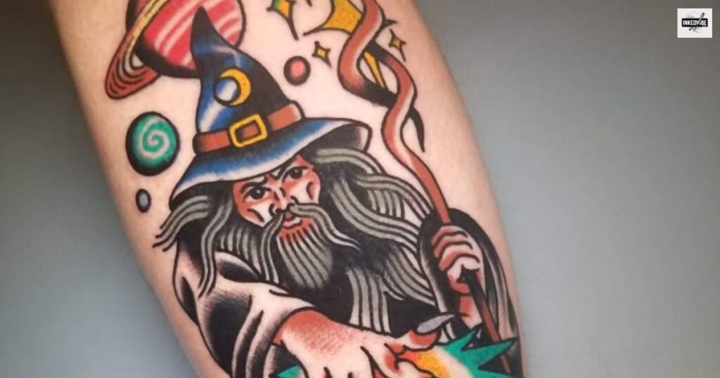 Wizard Portrait Tattoos Inspired by Lore