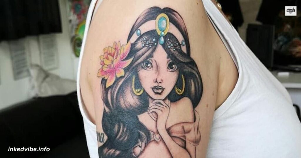 Burst Of Whimsical Colors: Alluring Disney World Tattoo