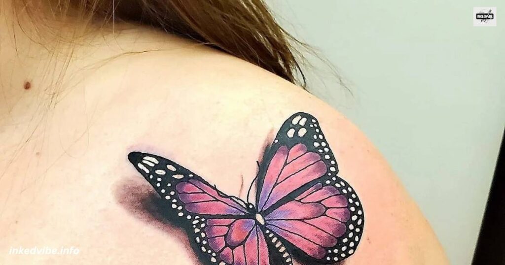 Butterfly Shoulder Tattoo