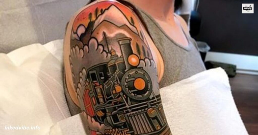 Capturing The Essence Of Nature: Detailed Watercolor Travel Tattoo