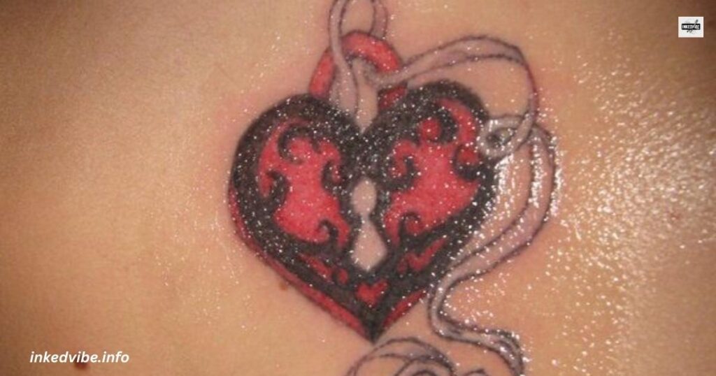 Depiction Of Power: Monochromatic Masculine Heart Tattoo