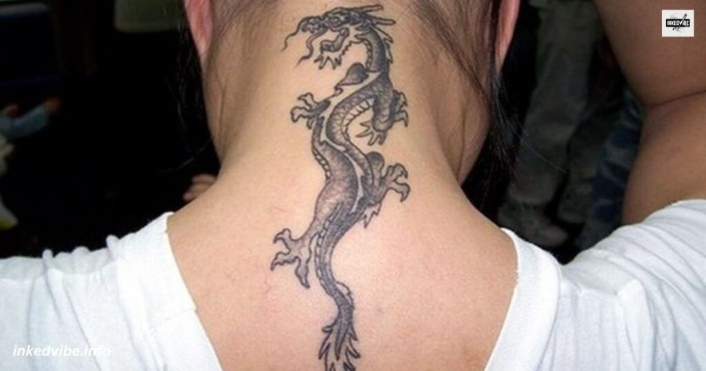 Dragon Neck Tattoo