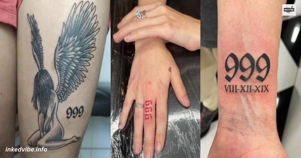 Flame Of Radiance And Positivity: Colorful 999 With Rose Tattoo