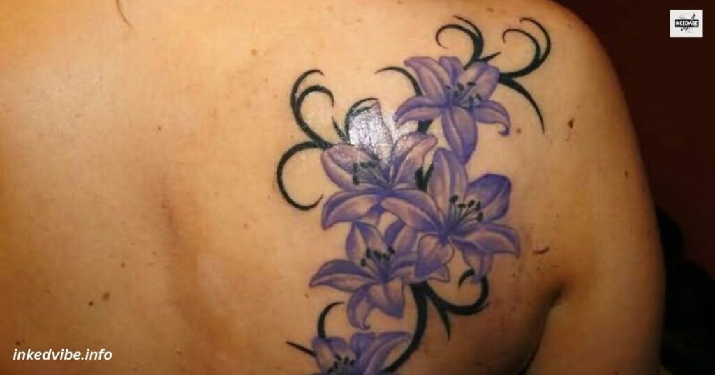 Lily Shoulder Tattoo