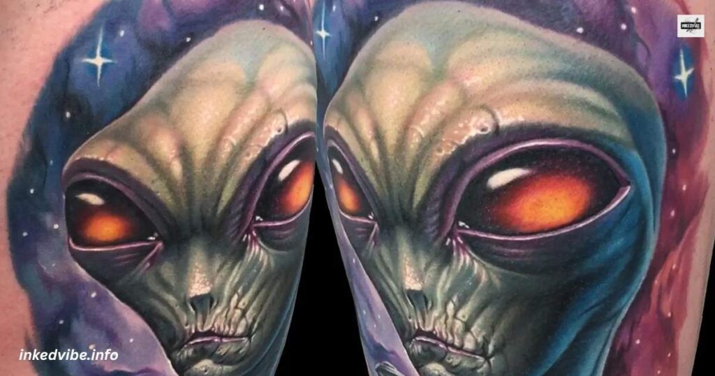 Look Of Wonder: Cute And Cuddly Alien Tattoo