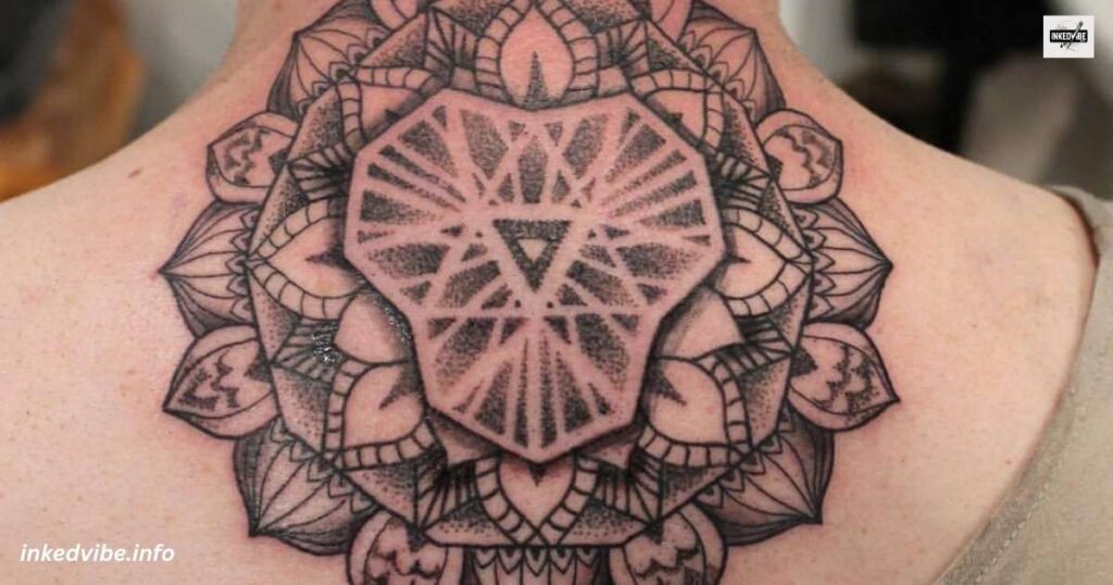 Mandala Neck Tattoo