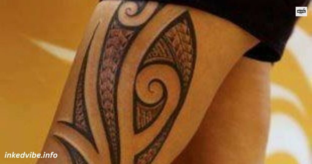 Maori Tattoo On Leg
