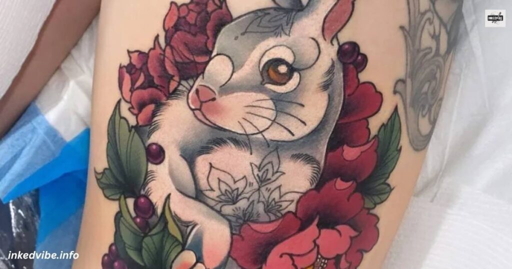 Matching The Aesthetics: Celestial White Rabbit Tattoo