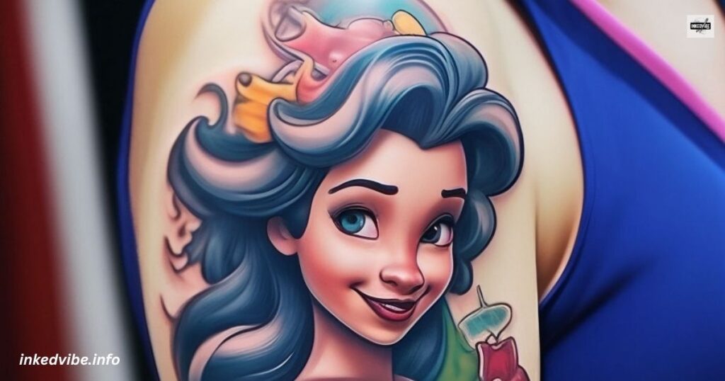 Nightmare On Disney Street: Dark Yet Playful Disney Tattoo
