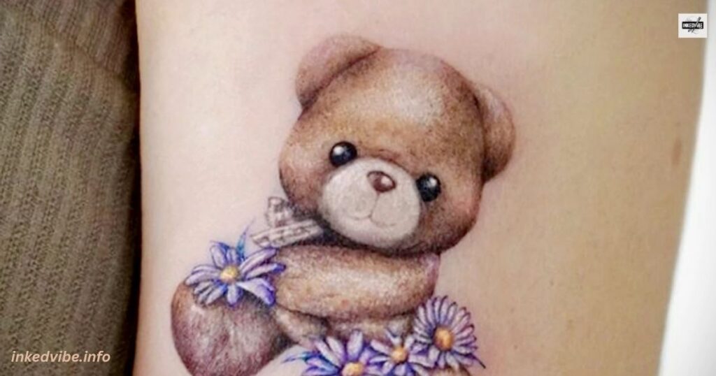 Primal Beauty: Strong Grizzly Bear Tattoo