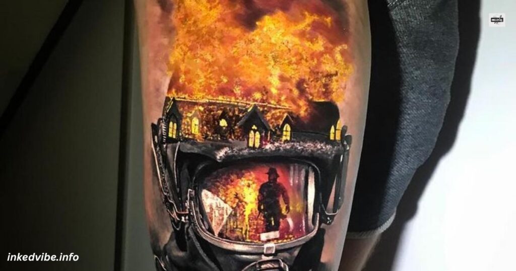 Saving The Souls: Powerful Firefighter Tattoo
