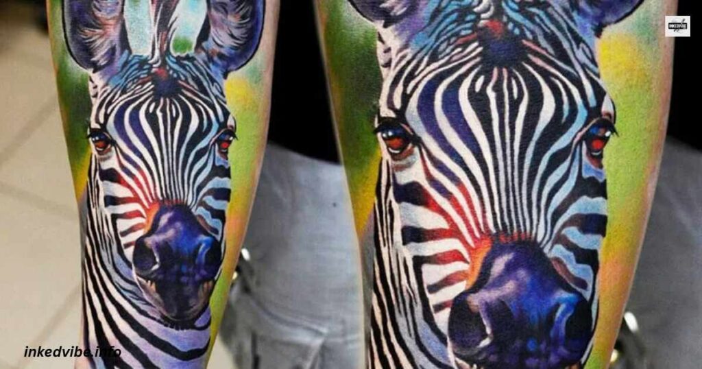 Keeping Things Simple: Minimalist Zebra Tattoo With A Realistic Twist