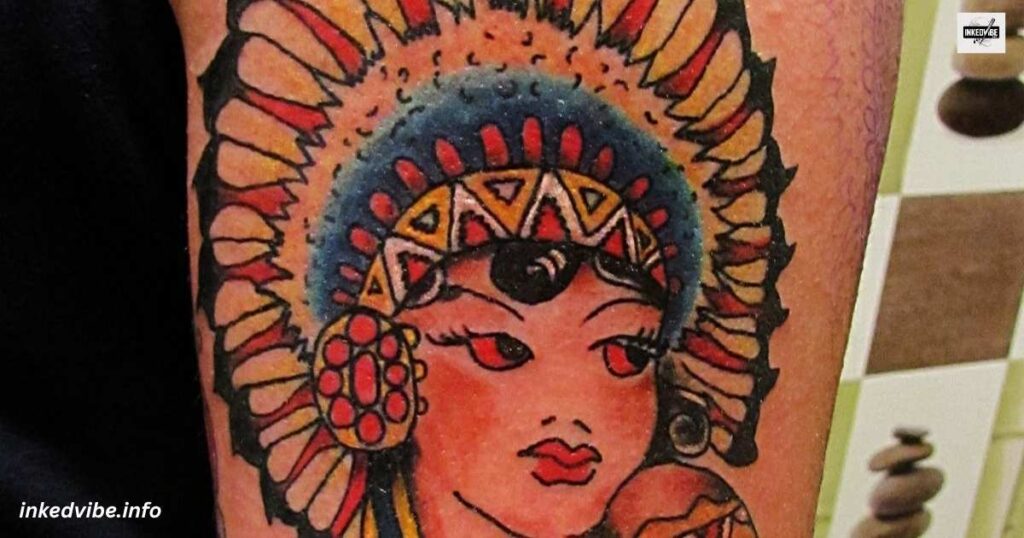 Sworn By The Flower: Elegant Native American Tattoo On Forearm