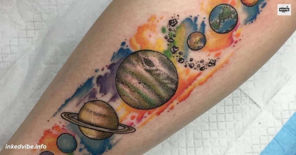 Floral Solar System Tattoo: A Land Full Of Diversity