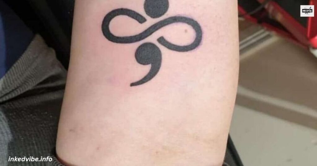 Infinity Semicolon Tattoo: Finding The Willpower To Skip Past Obstacles