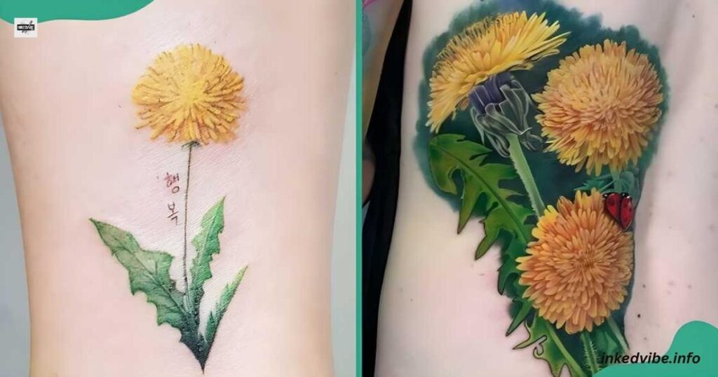 Yellow Dandelion Tattoo: The Power Of Friendship